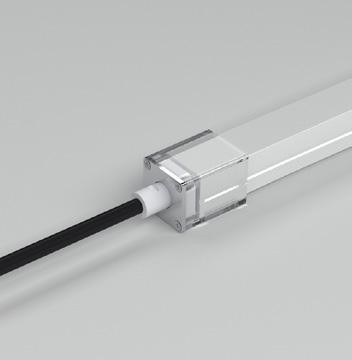 Transparent Light Integrated Led Strip End Cap For Aston 1615