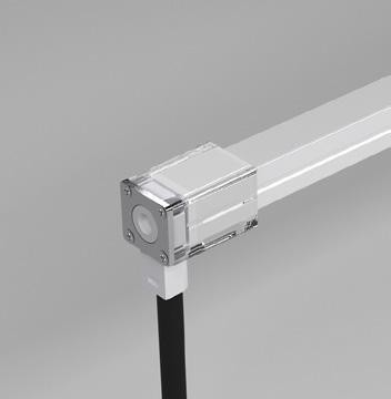 Transparent Light Integrated Led Strip End Cap For Aston 1615