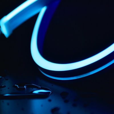 1220 Horizontal Bending MEDIA Silicone Neon LED Strip DC24V IP67 UV Resistant