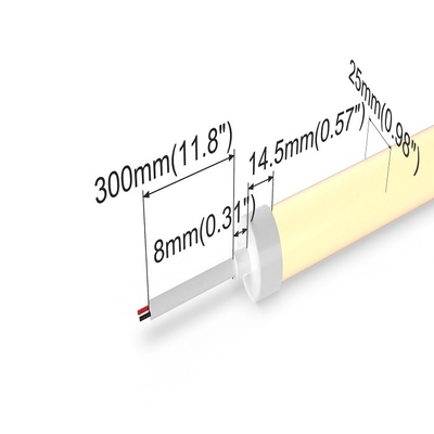 24V Matt Surface 3D Flexible Silicone Neon Strip Tunable White 2700K+5000K