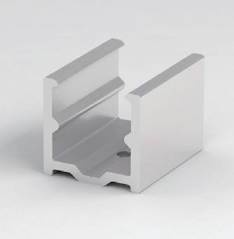Aluminium Neon Flex Mounting Clips For Led Black Neon