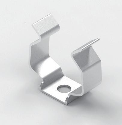 Silver Neon Flex Mounting Clips For Aston 1010 WHT 1010 SIDE