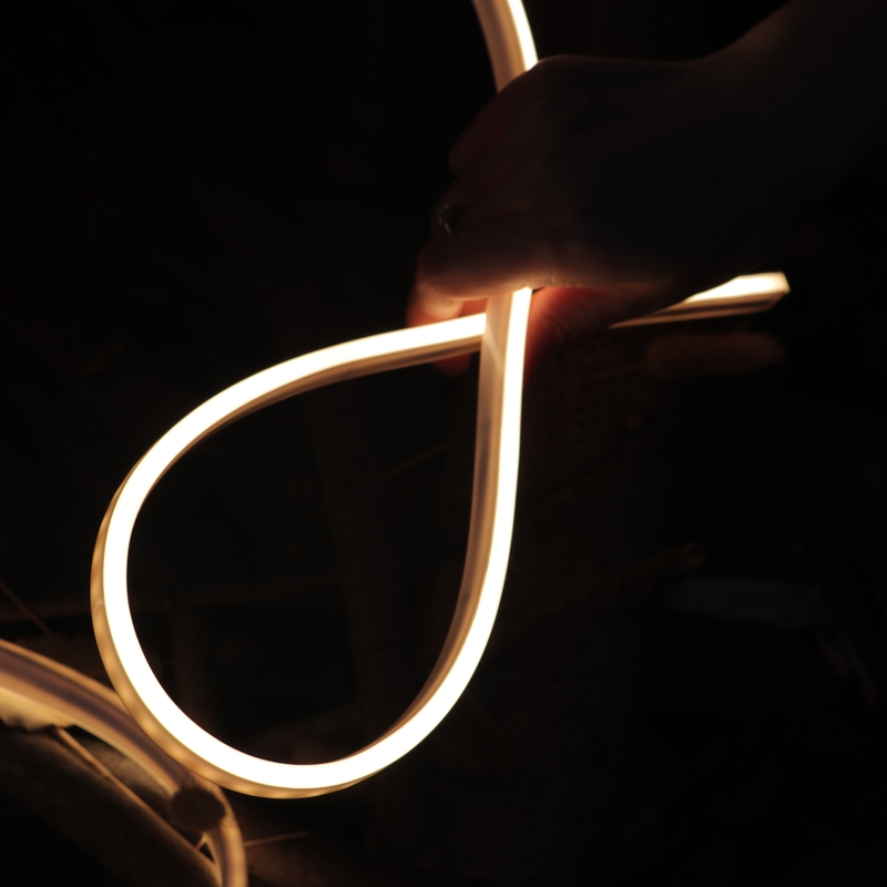 9.6W IP67 ERP Qualified Warm White 6500K 88lm/W High Efficiency Silicone Neon 12mm*20mm Side Bending 5 Years Warranty