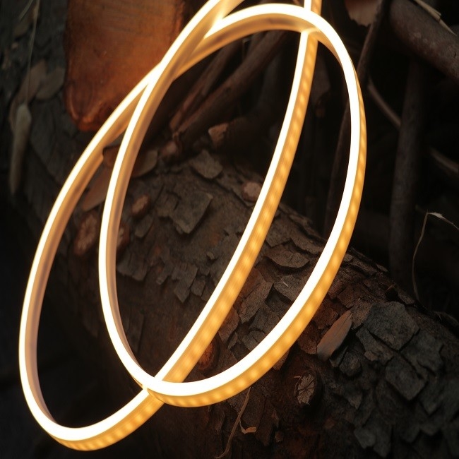 IP68 Neon Light Warm White 3500K Dot Free Polyurethane Neon 6.5mm X 12mm