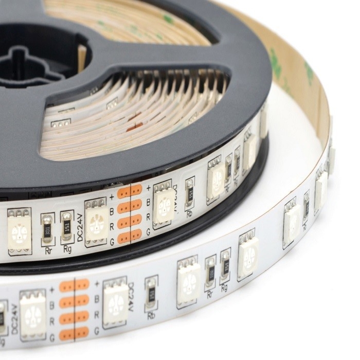 14.4W/M SMD5050 RGB LED Tape Light IP20 24VDC For Holiday Light Sculpture