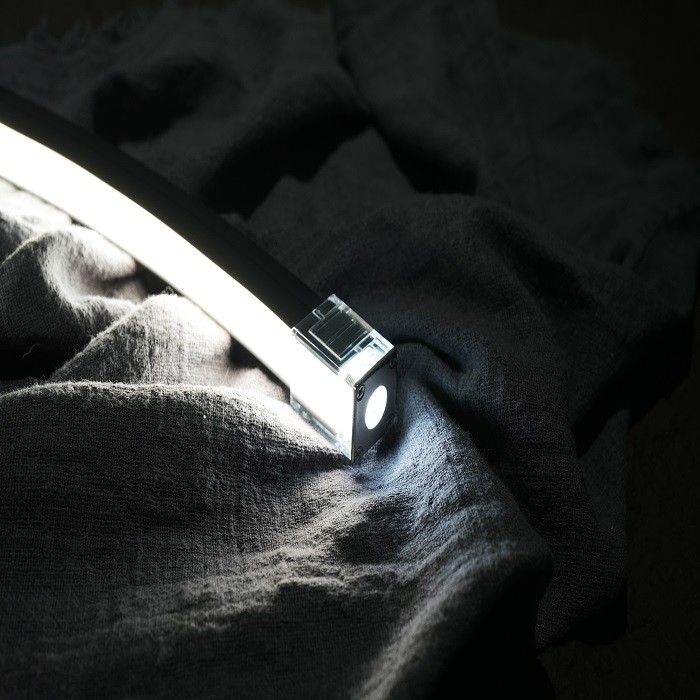 Matt Black Surface Top Bending Outdoor Silicone Neon Strip IP67 DC24V Waterproof
